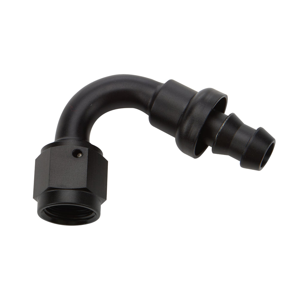 ALLSTAR PERFORMANCE 49463 Pushlock Hose End Black 120 Deg Elbow -8