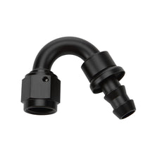 Load image into Gallery viewer, ALLSTAR PERFORMANCE 49474 Pushlock Hose End Black 150 Deg Elbow -10