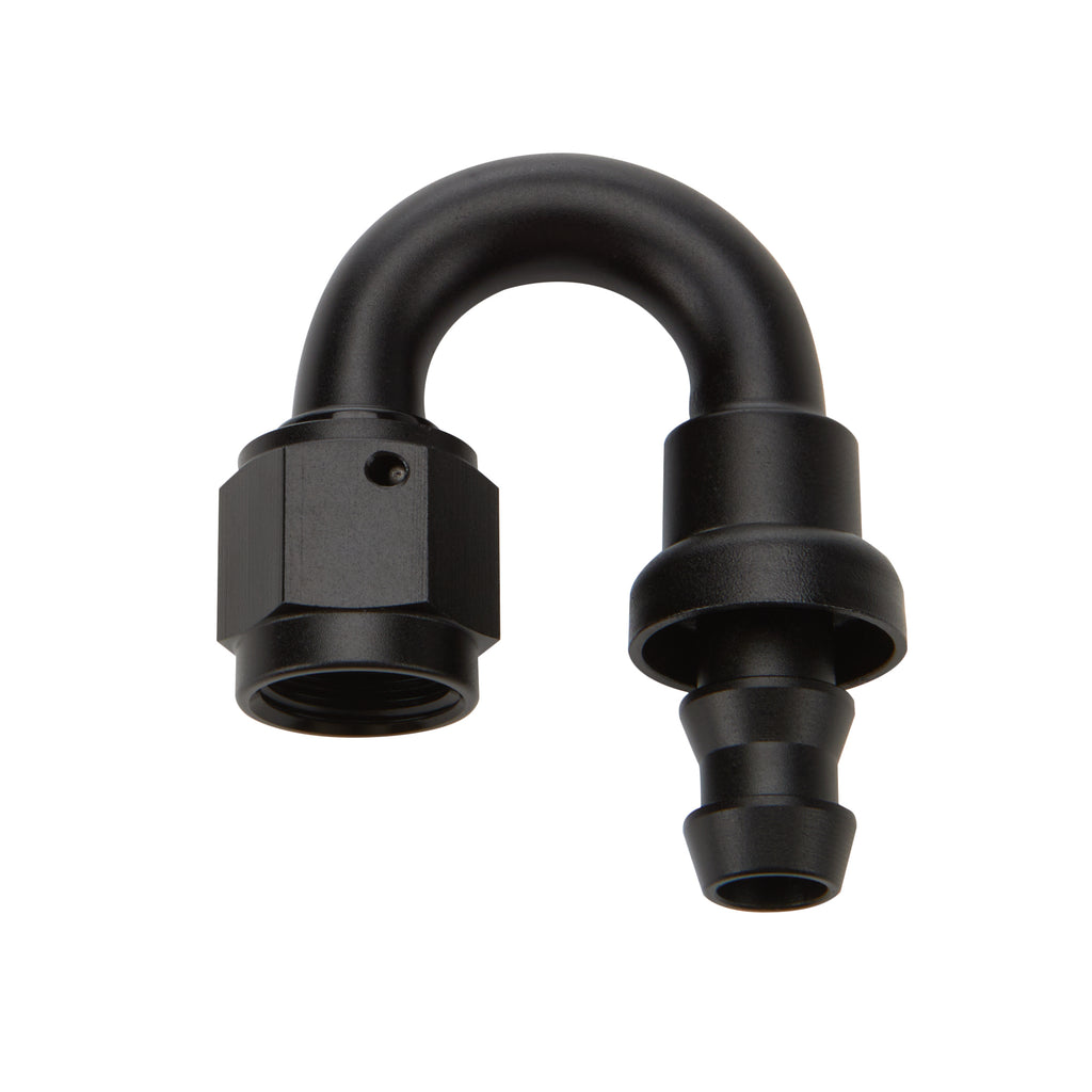 ALLSTAR PERFORMANCE 49485 Pushlock Hose End Black 180 Deg Elbow -12