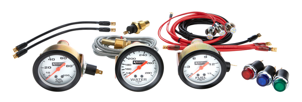 ALLSTAR PERFORMANCE 80082 3 Gauge Kit OP/WT/FP