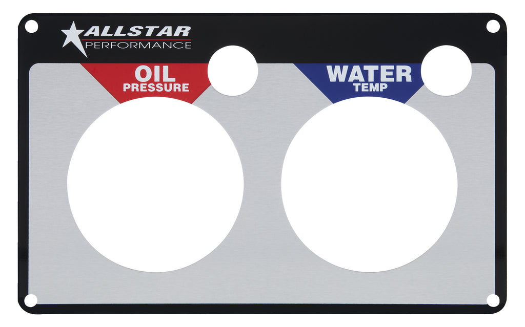 ALLSTAR PERFORMANCE 80125 Repl 2 Gauge Panel OP/WT
