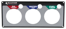 Load image into Gallery viewer, ALLSTAR PERFORMANCE 80127 Repl 3 Gauge Panel OP/WT/FP