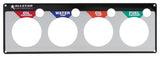 ALLSTAR PERFORMANCE 80128 Repl 4 Gauge Panel OP/WT/OT/FP