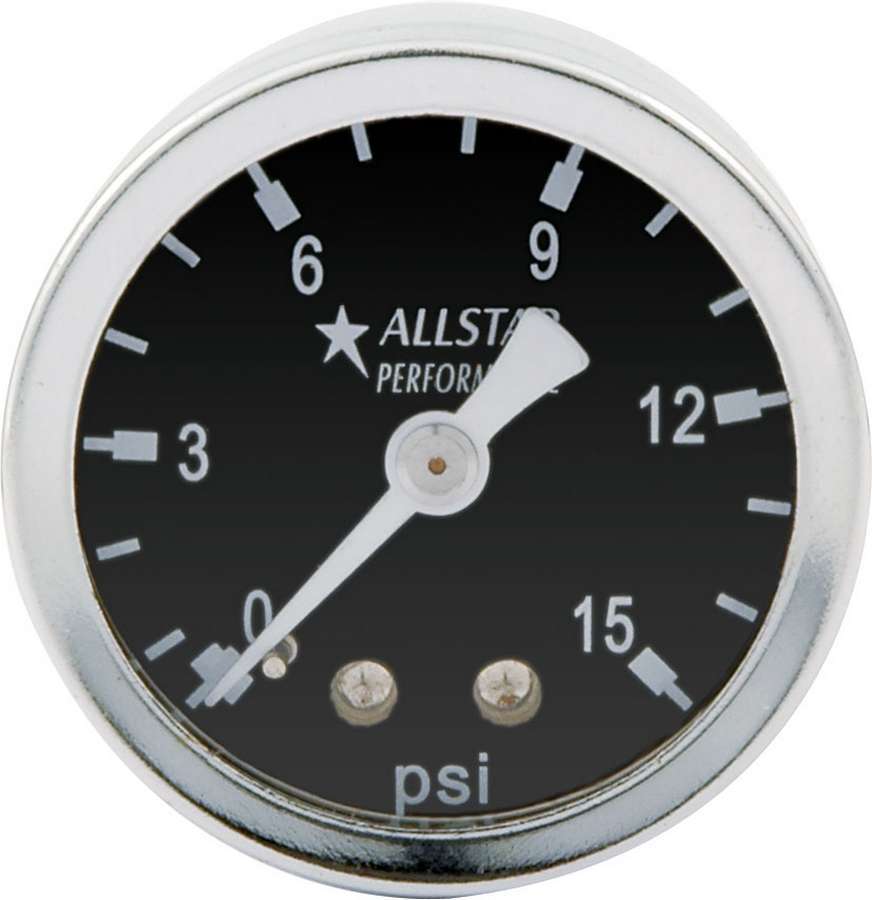 ALLSTAR PERFORMANCE 80210 1.5in Gauge 0-15 PSI Dry Type