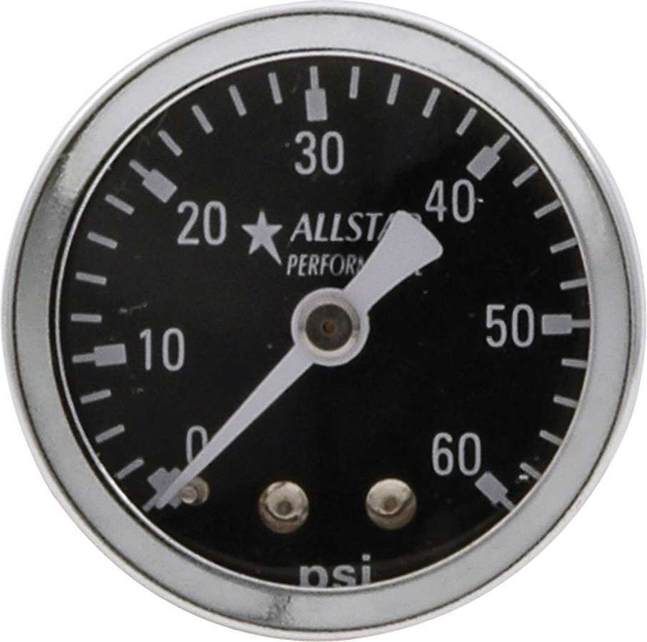 ALLSTAR PERFORMANCE 80214 1.5in Gauge 0-60 PSI Dry Type