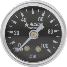 Load image into Gallery viewer, ALLSTAR PERFORMANCE 80216 1.5in Gauge 0-100 PSI Dry Type