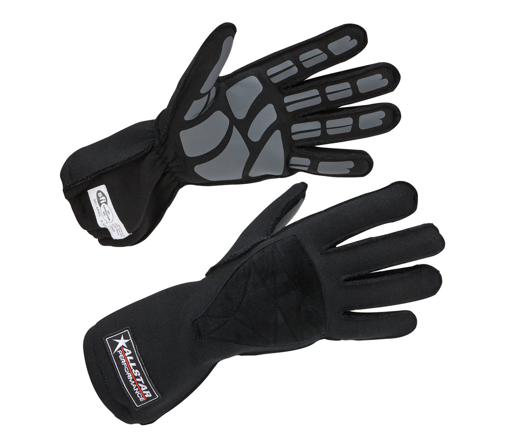 ALLSTAR PERFORMANCE 916012 Driving Gloves SFI 3.3/5 Outseam D/L Medium