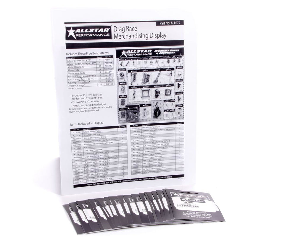 ALLSTAR PERFORMANCE 99155 Merchandising Display Components for ALL072