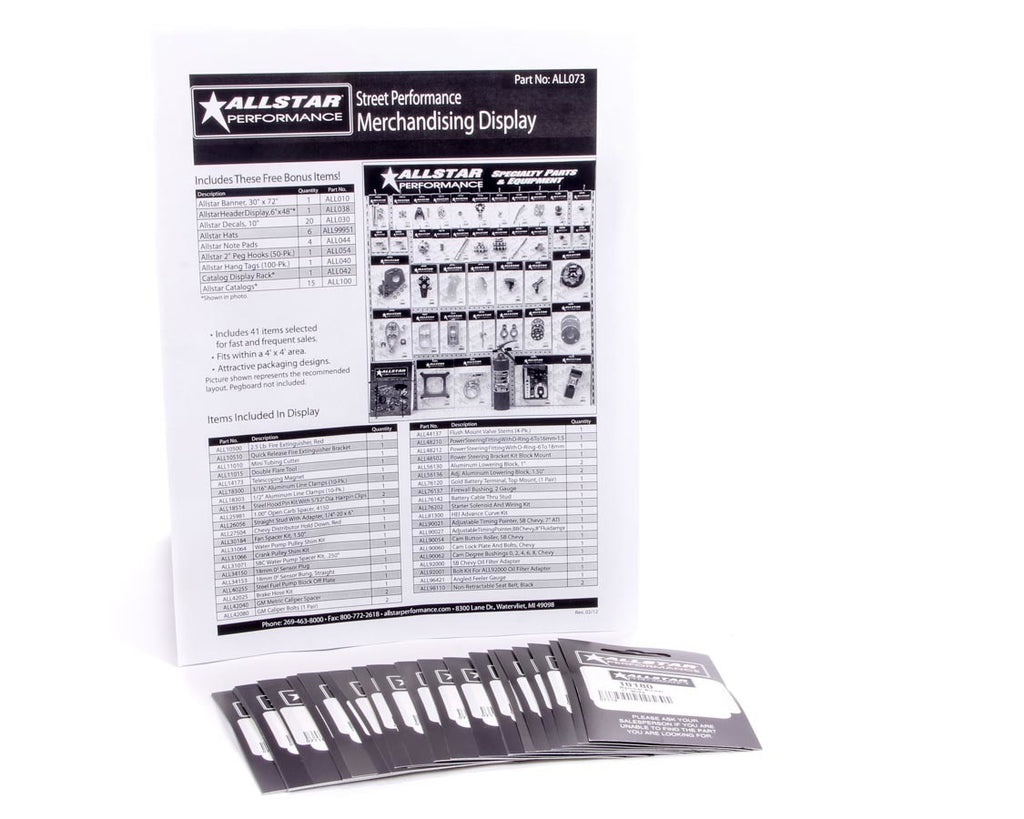 ALLSTAR PERFORMANCE 99156 Merchandising Display Components for ALL073