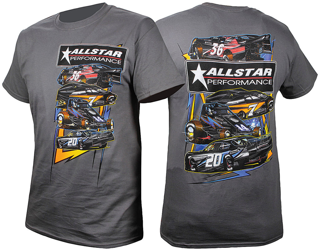 ALLSTAR PERFORMANCE 99901L T-Shirt Dark Gray Circle Track Large