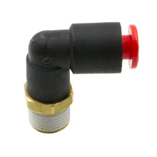 Load image into Gallery viewer, Dedenbear ALMRA-3/16 3/16" OD QUICK DISCONNECT TO 1/8" NPT THREAD RIGHT ANGLE
