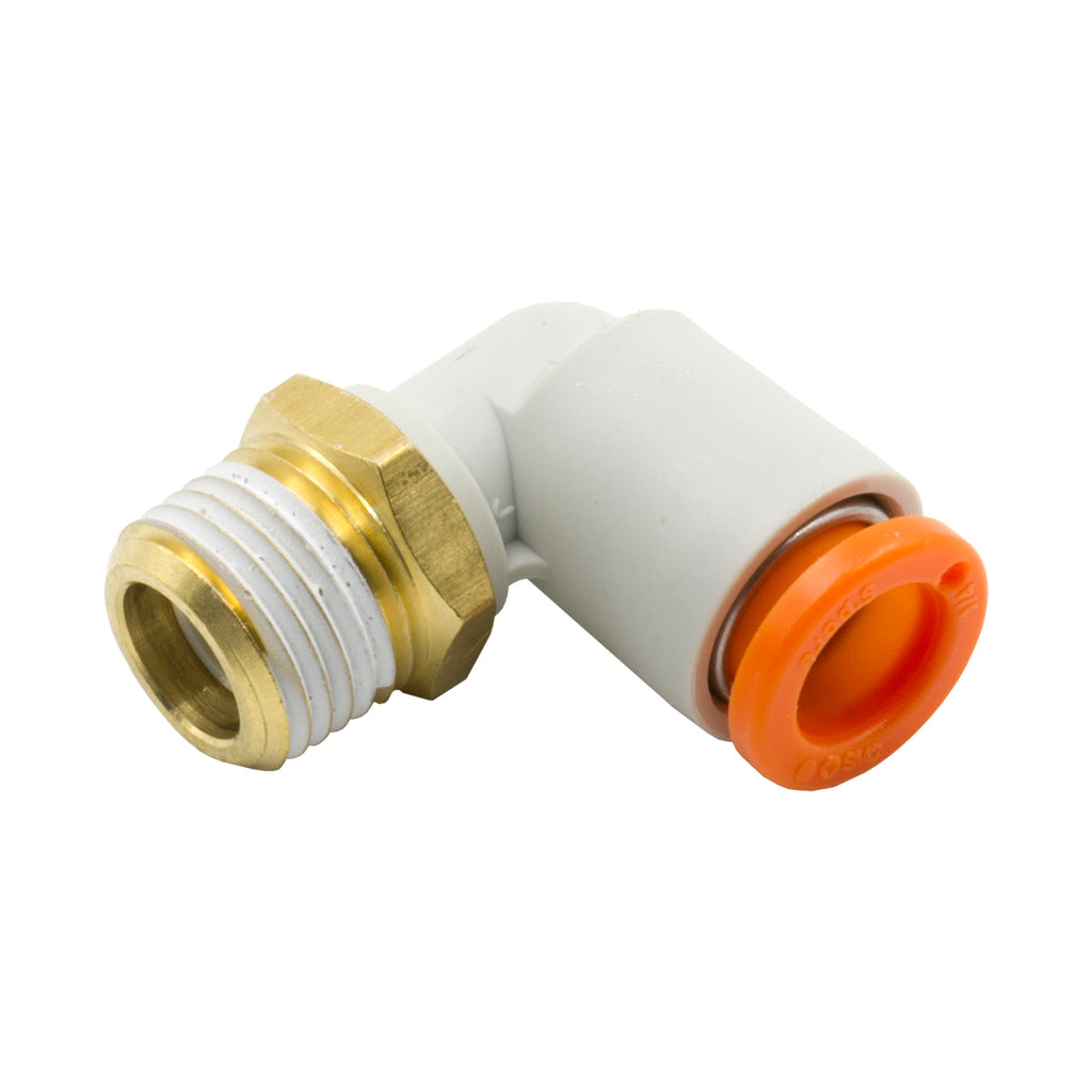 Dedenbear ALMRA 1/4" OD QUICK DISCONNECT TO 1/8" NPT THREAD RIGHT ANGLE