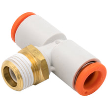 Load image into Gallery viewer, Dedenbear ALMT AIR LINE TEE, 1/4" OD QUICK DISCONNECT TO 1/8" NPT