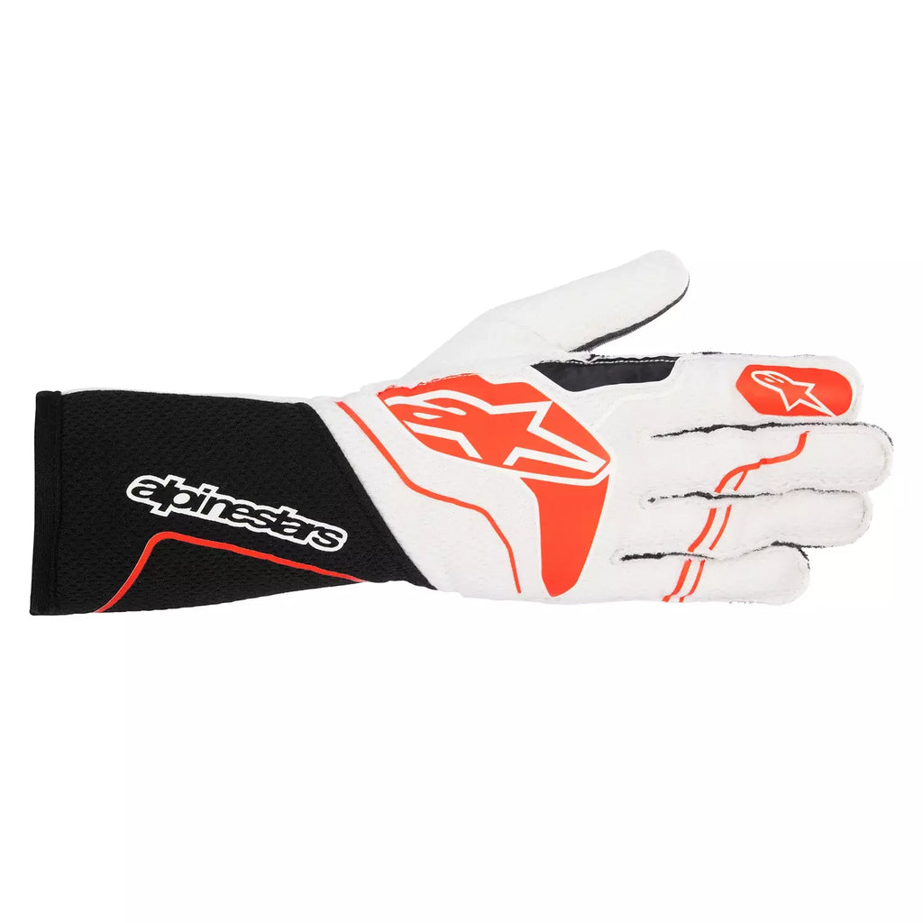 ALPINESTARS USA 3550323-123-2XL Gloves Tech 1-ZX White / Red 2X-Large