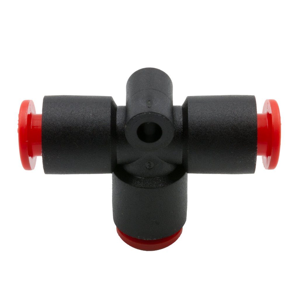 Dedenbear ALT AIR LINE TEE, 3-WAY 1/4" OD QUICK DISCONNECT