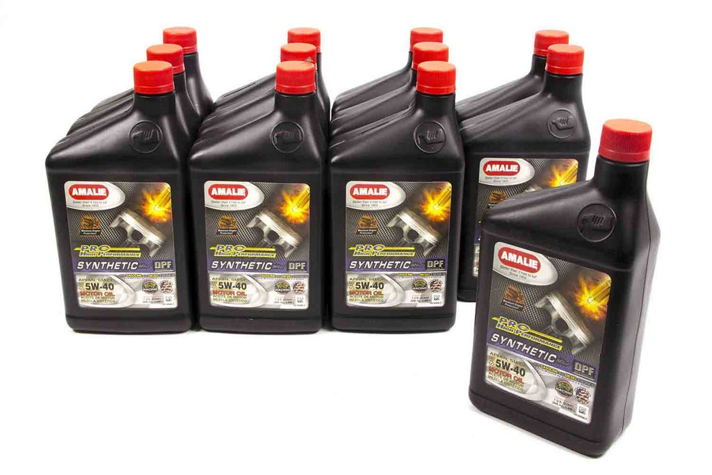 AMALIE 160-65696-56 PRO HP Syn Blend 5W40 Oil Case 12x1Qt