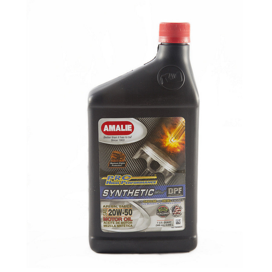 AMALIE 75696-56 PRO HP Syn Blend 20w50 Oil 1Qt