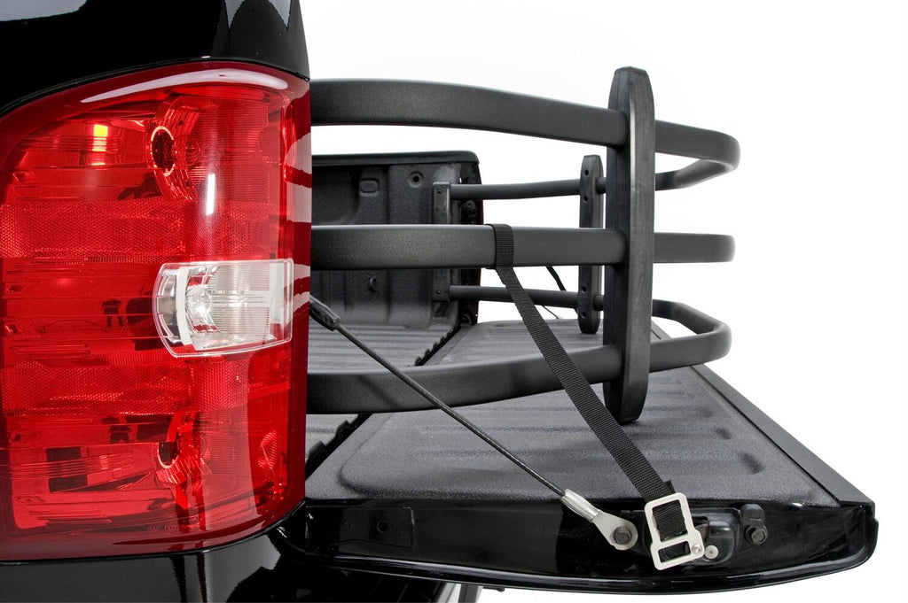 AMP Research 74805-01A BedXtender HD Sport - Black for Select Chevrolet Silverado 1500, Chevrolet Silverado LD, Chevrolet Silverado HD, Chevrolet Silverado HD, GMC Sierra 1500, GMC Sierra Limited, GMC Sierra HD, GMC Sierra HD