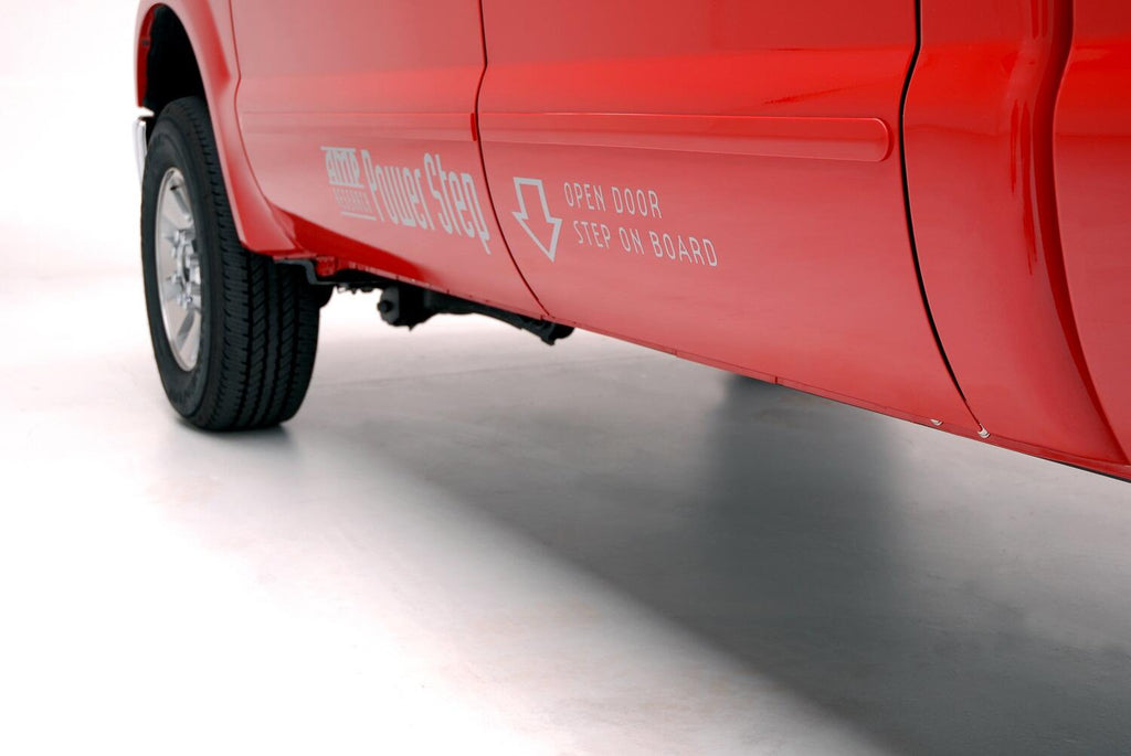 AMP Research 75104-01A PowerStep Elct Rng Bd - 99-01,04-07 F250/F350/F450-All Cbs, 00-01,04-05 Excrsn for Select Ford Excursion, Ford F-250, Ford F-250 Super Duty, Ford F-350 Super Duty, Ford F-450 Super Duty