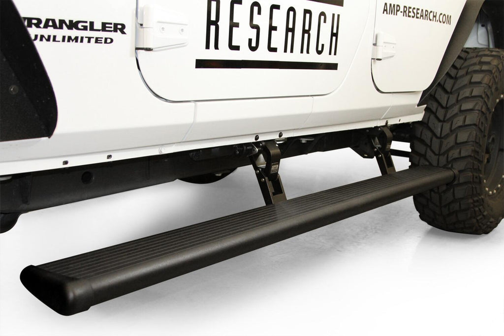 AMP Research 75122-01A PowerStep Electric Running Board - 07-18 Jeep Wrangler JK Unlimited, 4-Dr for Select Jeep Wrangler, Jeep Wrangler JK