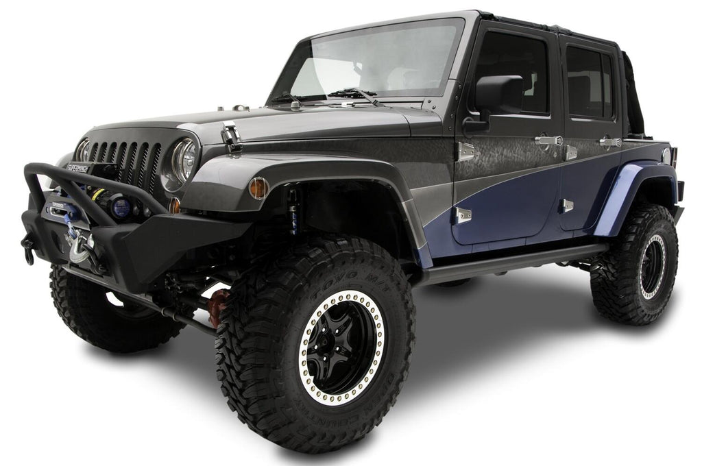 AMP Research 75122-01A PowerStep Electric Running Board - 07-18 Jeep Wrangler JK Unlimited, 4-Dr for Select Jeep Wrangler, Jeep Wrangler JK
