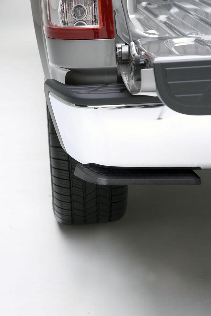 AMP Research 75300-01A Bedstep Flip Down Bumper Step 07-13 Silverado/Sierra Excludes 07 Classic for Select Chevrolet Silverado 1500, Chevrolet Silverado HD, Chevrolet Silverado HD, GMC Sierra 1500, GMC Sierra HD, GMC Sierra HD