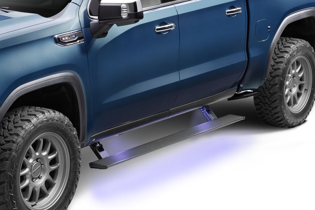 AMP Research 78255-01A PowerStep Xtreme Rng Brd - 22-25 Silv/Sra, Dble/Crw Cb for Select Chevrolet Silverado 1500, Chevrolet Silverado HD, Chevrolet Silverado HD, GMC Sierra 1500, GMC Sierra HD, GMC Sierra HD