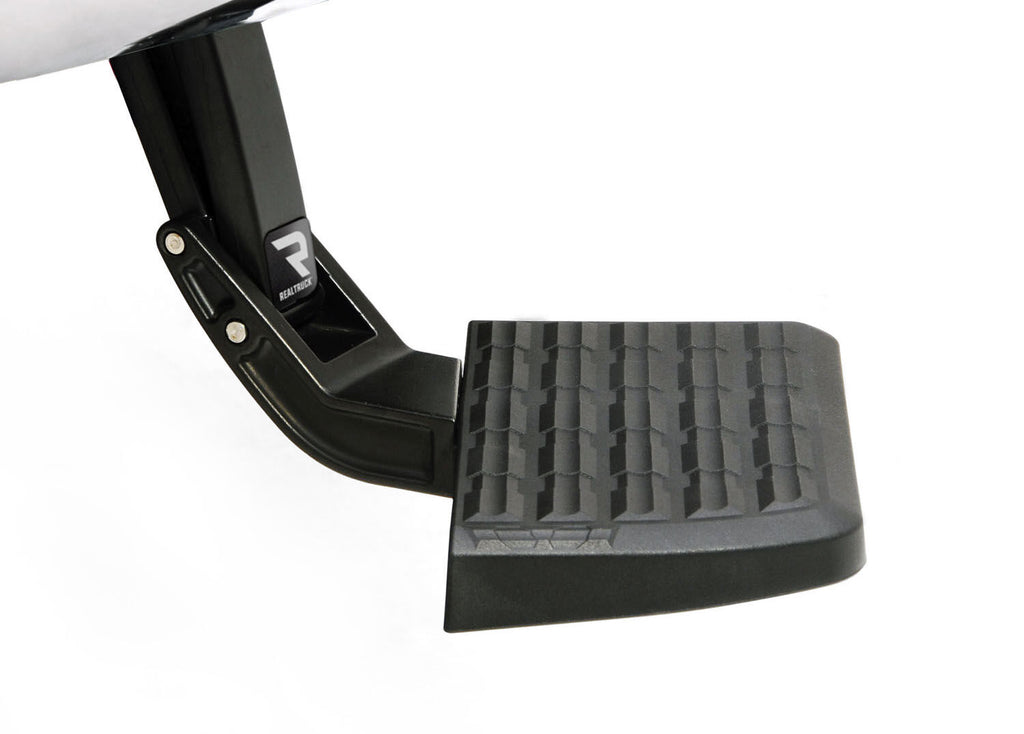 AMP Research 75300-01A Bedstep Flip Down Bumper Step 07-13 Silverado/Sierra Excludes 07 Classic for Select Chevrolet Silverado 1500, Chevrolet Silverado HD, Chevrolet Silverado HD, GMC Sierra 1500, GMC Sierra HD, GMC Sierra HD