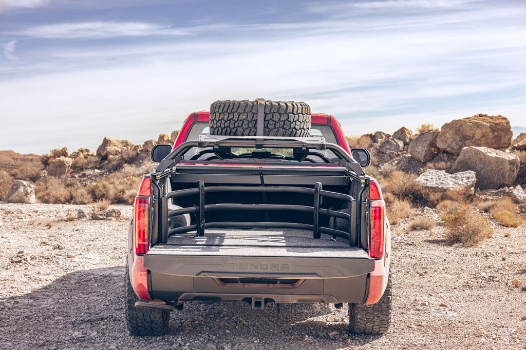 AMP Research 75329-01A AMP Research Bedstep Flip Down Bumper Step 22-26 Toyota Tundra - Gas Models for Select Toyota Tundra