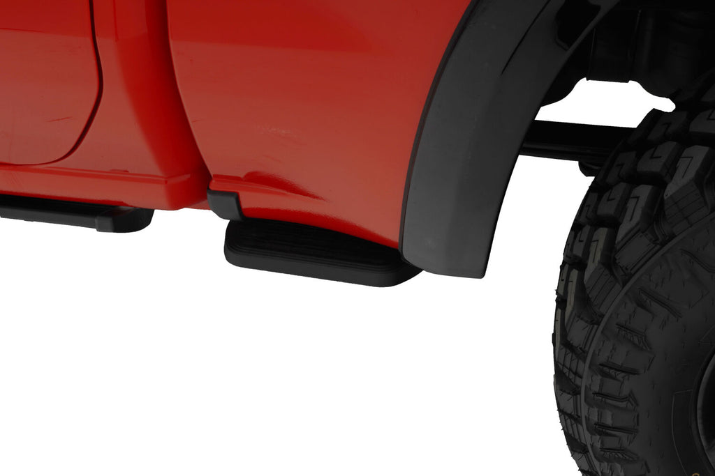 AMP Research 75416-01A Bedstep®2 Flp Dwn Side Bumper Step 19-26 Slv/Sra 1500, 22 LTD/Lmtd, Mid/Long Bed for Select Chevrolet Silverado 1500, Chevrolet Silverado LTD, GMC Sierra 1500, GMC Sierra Limited