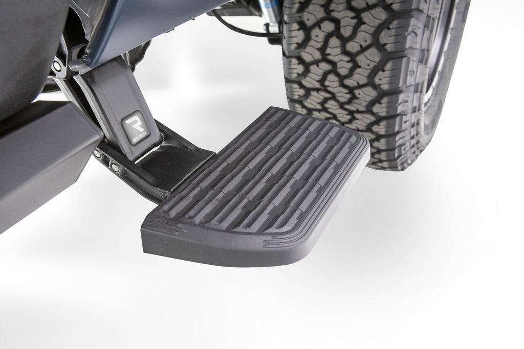 AMP Research 75406-01A Bedstep®2 Flp Dwn Side Bmpr Stp 09-18 Ram 1500, 19-22 Ram Clsc, 10-13 2500/3500 for Select Dodge Ram 1500, Dodge Ram 2500, Dodge Ram 3500, Ram 1500, Ram Classic, Ram 2500, Ram