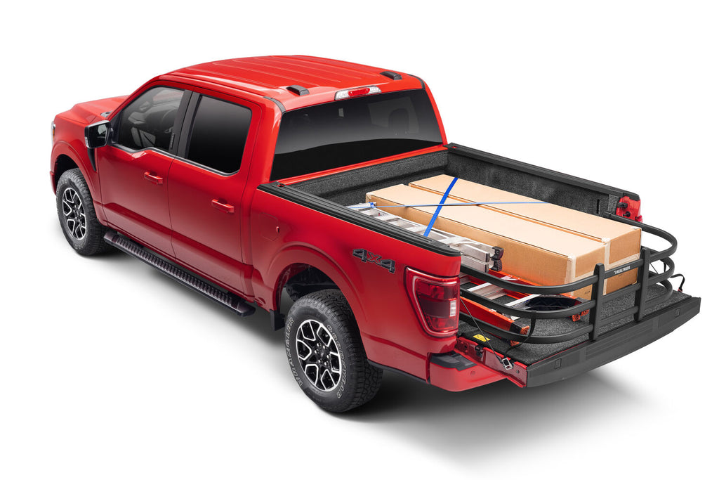 AMP Research 74813-01A BedXtender HD Max U-Shape Design - Black for Select Ford F-150, Ford F-150 Lightning, Lincoln Mark LT, Toyota Tundra
