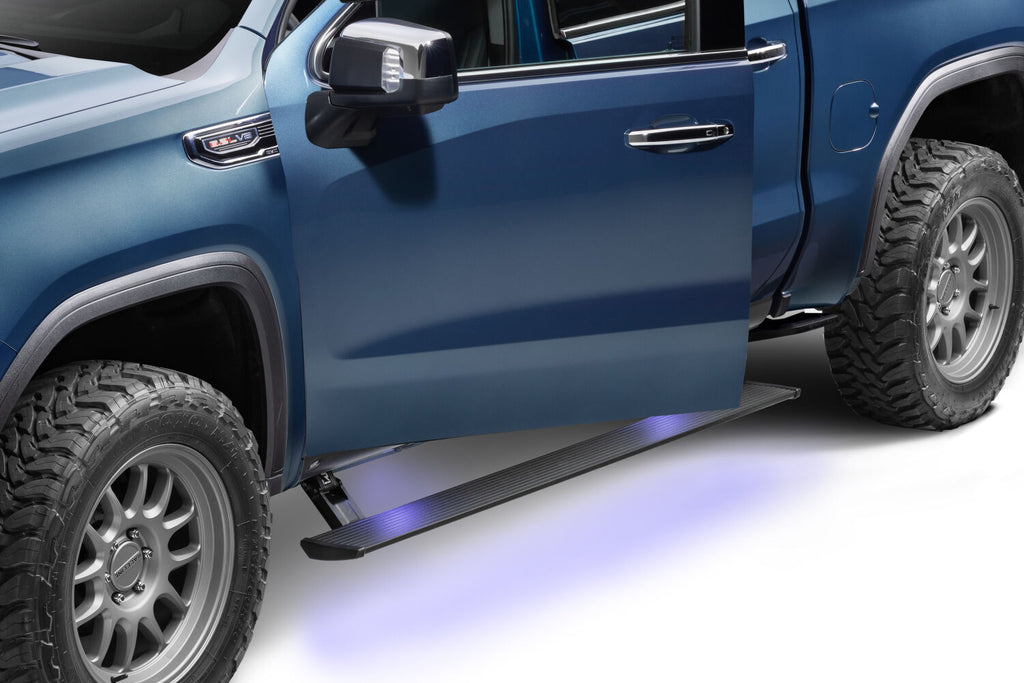 AMP Research 76255-01A Powerstep Plug-N-Play 22-26 Chevy Silverado 1500/GMC Sierra 1500 Dbl/Crw Cab for Select Chevrolet Silverado 1500, Chevrolet Silverado HD, Chevrolet Silverado HD, GMC Sierra 1500, GMC Sierra HD, GMC Sierra HD