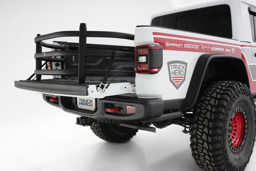 AMP Research 74833-01A BedXtender HD Sport - Black for Select Jeep Gladiator