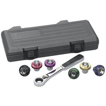 Load image into Gallery viewer, Gearwrench 3870D Metric Magnetic Oil Drain Plug Socket Set 7 Piece 3/8" Drive 6 Point