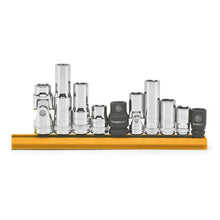Load image into Gallery viewer, Gearwrench 80319 10 Piece 1/4" &amp; 3/8" Drive 6 Point 10mm Socket Set