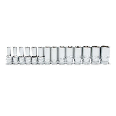 Gearwrench 80554S-06 14 Piece 3/8" Drive 6 Point Mid Length Metric Socket Set