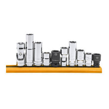 Load image into Gallery viewer, Gearwrench 80576 10 Piece 1/4" &amp; 3/8" Drive 6 Point 12mm Socket Set