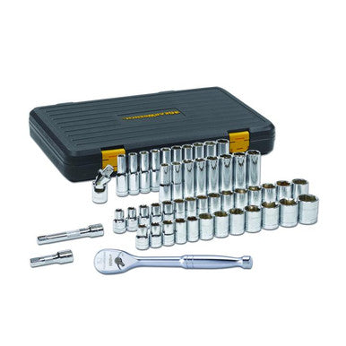Gearwrench 80700P 49 Piece 1/2" Drive 6 Point 120XP™ Standard & Deep SAE/Metric Mechanics Tool Set