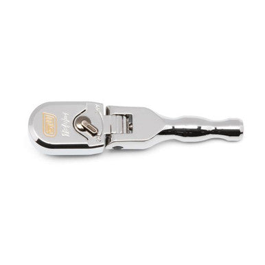 Gearwrench 81212XP 3/8" Drive 120XP™ Full Polish Chrome Stubby Flex Head Teardrop Ratchet