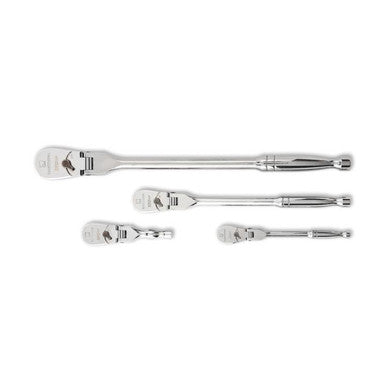 Gearwrench 81230P 4 Piece 1/4", 3/8" & 1/2" Drive 120XP™ Flex Head Teardrop Ratchet Set