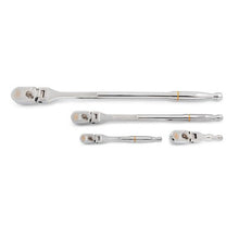 Load image into Gallery viewer, Gearwrench 81230XP 4 Piece 1/4&quot;, 3/8&quot;, and 1/2&quot; Drive 120XP™ Full Polish Flex Handle Teardrop Ratchet Set