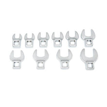 Load image into Gallery viewer, Gearwrench 81909 10 Piece 3/8" Drive Crowfoot Metric Wrench Set