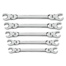 Load image into Gallery viewer, Gearwrench 81910 5 Piece Flex Head Flare Nut SAE Wrench Set