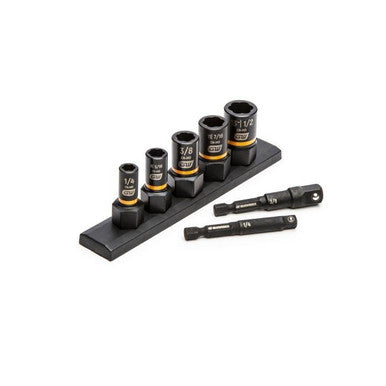 Gearwrench 83911 7 Piece 1/4" & 3/8" Drive SAE Bolt Biter™ Impact Extraction Socket Set