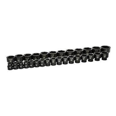 Gearwrench 84035 29 Piece 3/4" Drive 6 Point SAE Impact Socket Set