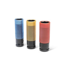 Load image into Gallery viewer, Gearwrench 84946 3 Piece 1/2" Drive High-Strength Wheel Protector Impact Metric Socket Set