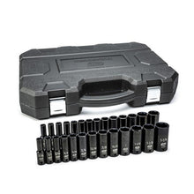 Load image into Gallery viewer, Gearwrench 84949N 27 Piece 1/2" Drive 6 Point Deep Impact SAE/Metric Socket Set