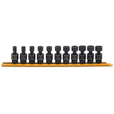 Gearwrench 84975 11 Piece 3/8" Drive 6 Point Standard X-Core™ Pinless Universal Impact Metric Socket Set