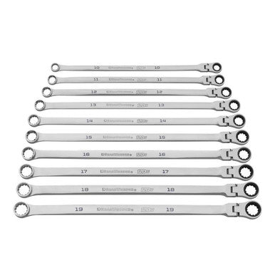 Gearwrench 86126 10 Piece 120XP™ Universal Spline XL Flex Head GearBox™ Ratcheting Metric Wrench Set